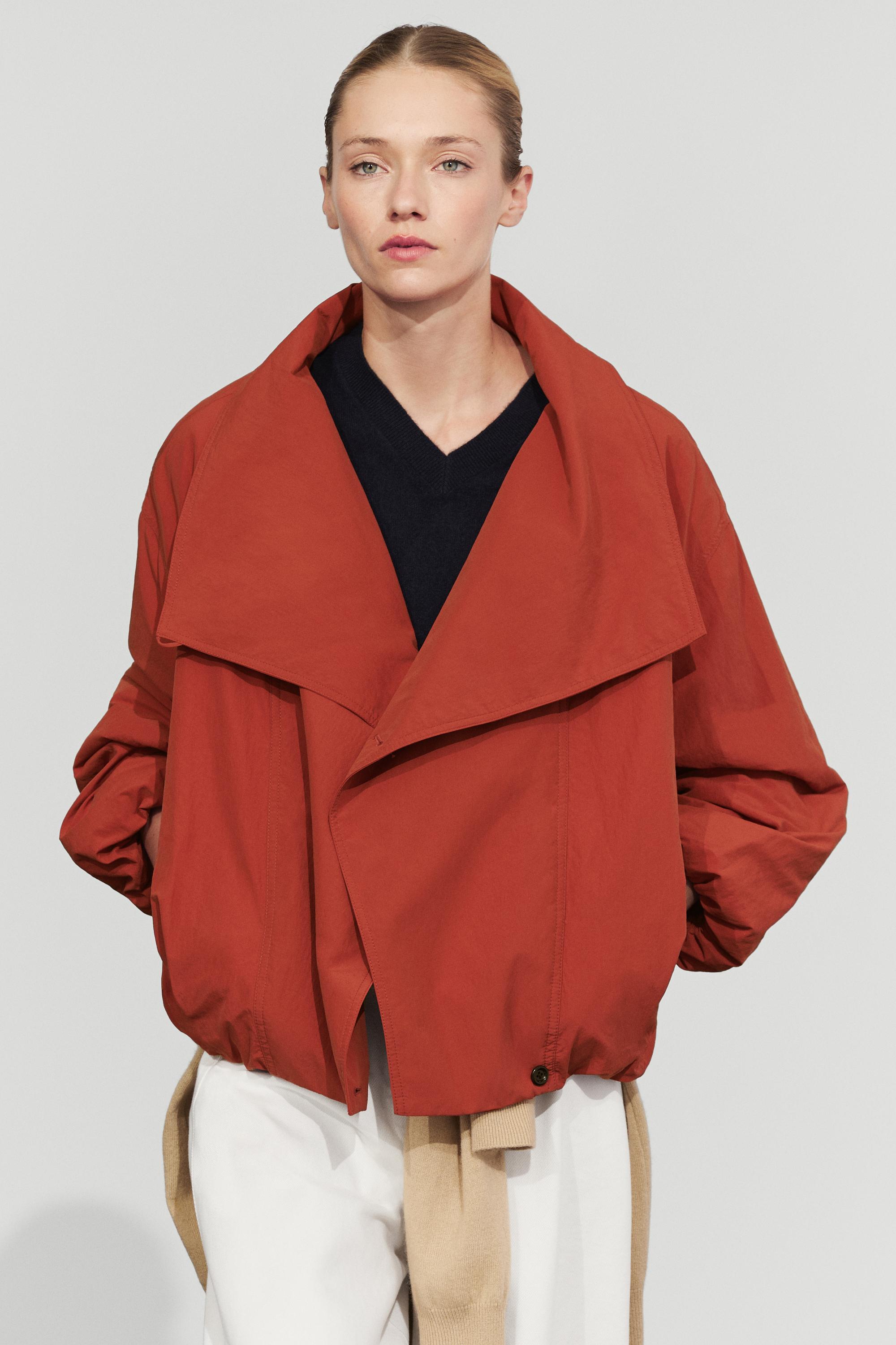 Quilted bomber jacket with side button